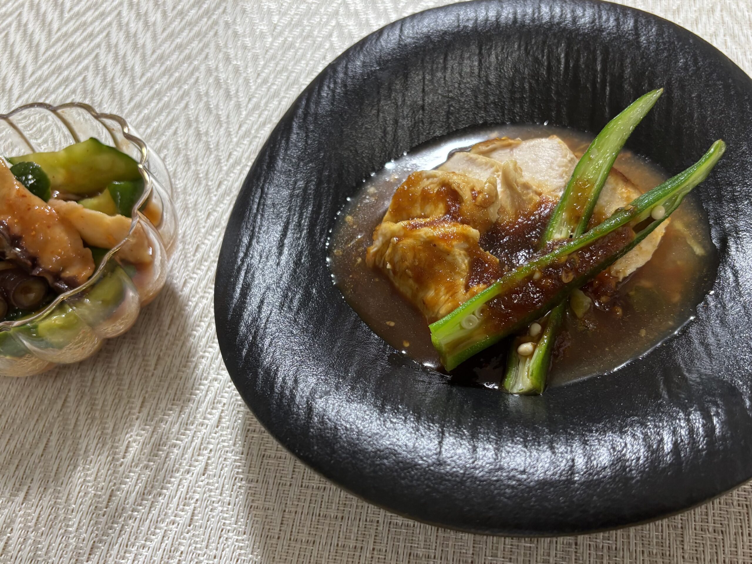 チキンソテー 夏野菜添え 簡単鶏肉レシピ 毎日のおかず